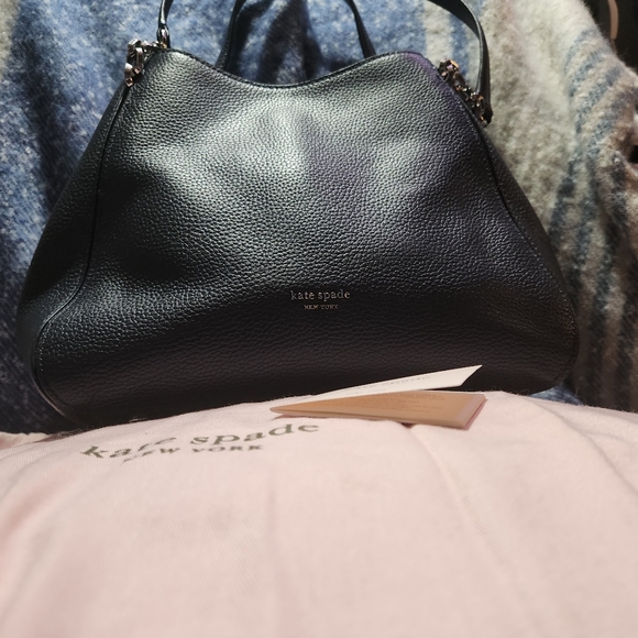 NWOT Kate Spade Hailey Navy Blue Absolutely Stunning Gorgeous 👛 with dust bag - Picture 7 of 16